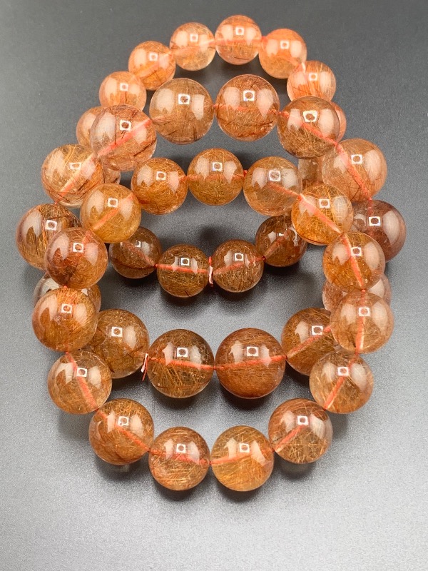 Vòng Tay Thạch Anh Tóc Đỏ A20