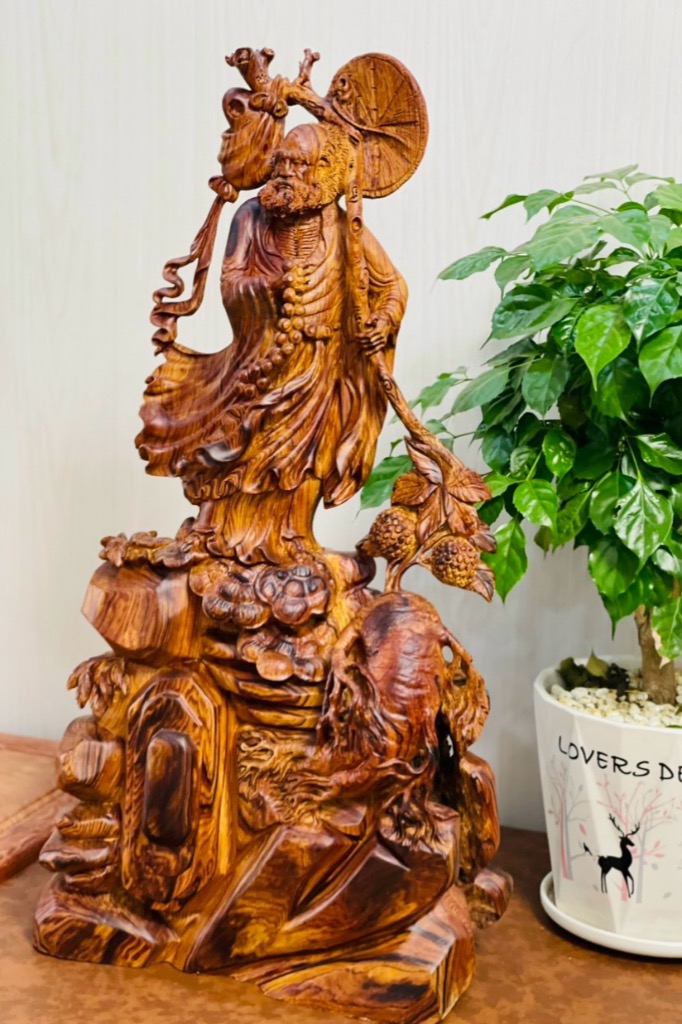 Tượng Ngài Đạt Ma Gỗ Cẩm Ms.048.A30