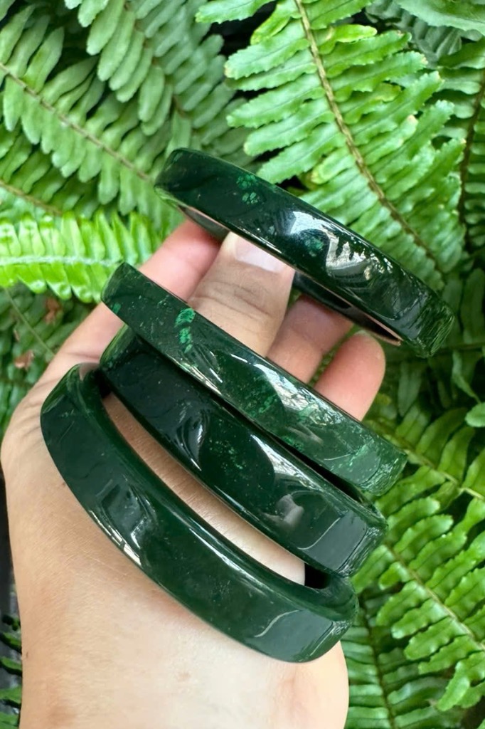 Vòng Tay Ngọc Bích Bản Vuông Ms.079.A7