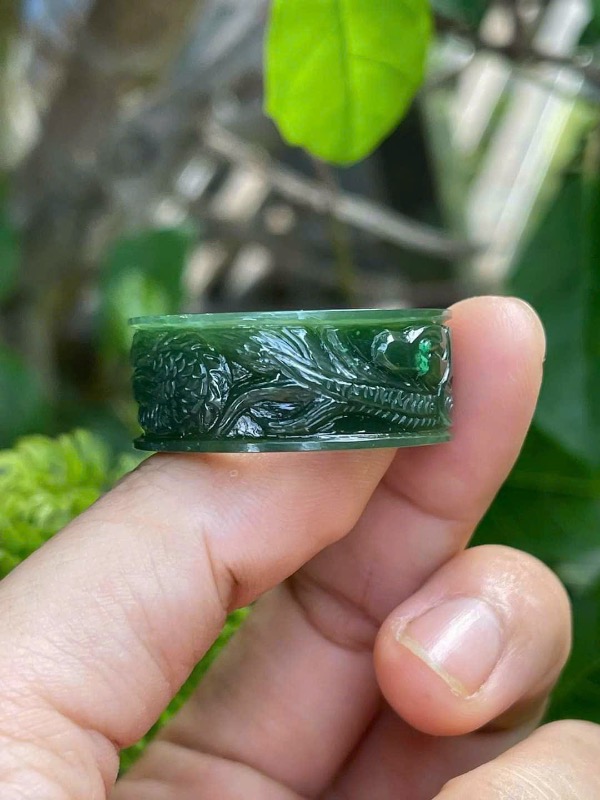 Nhẫn Càn Long Ngọc Bích 10li Ms.79.A10